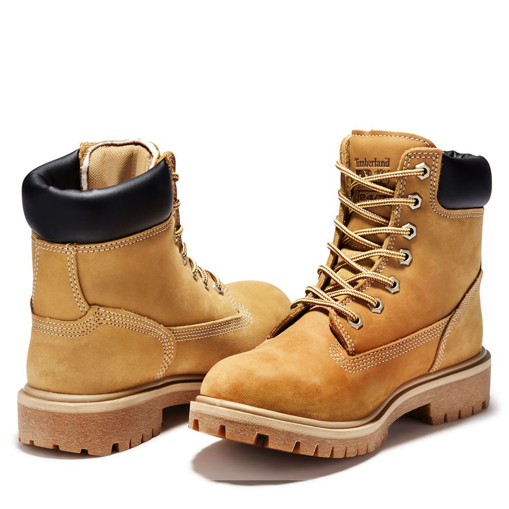 Botas de Trabajo Feminino - Timberland Pro® Direct Attach 6\" Steel Toe - CNDRM5890 - Marrom